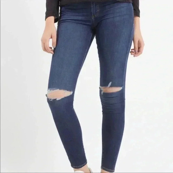 4/$25 Topshop Moto Leigh Skinny Distressed Jeans Sz 25 - Picture 1 of 8